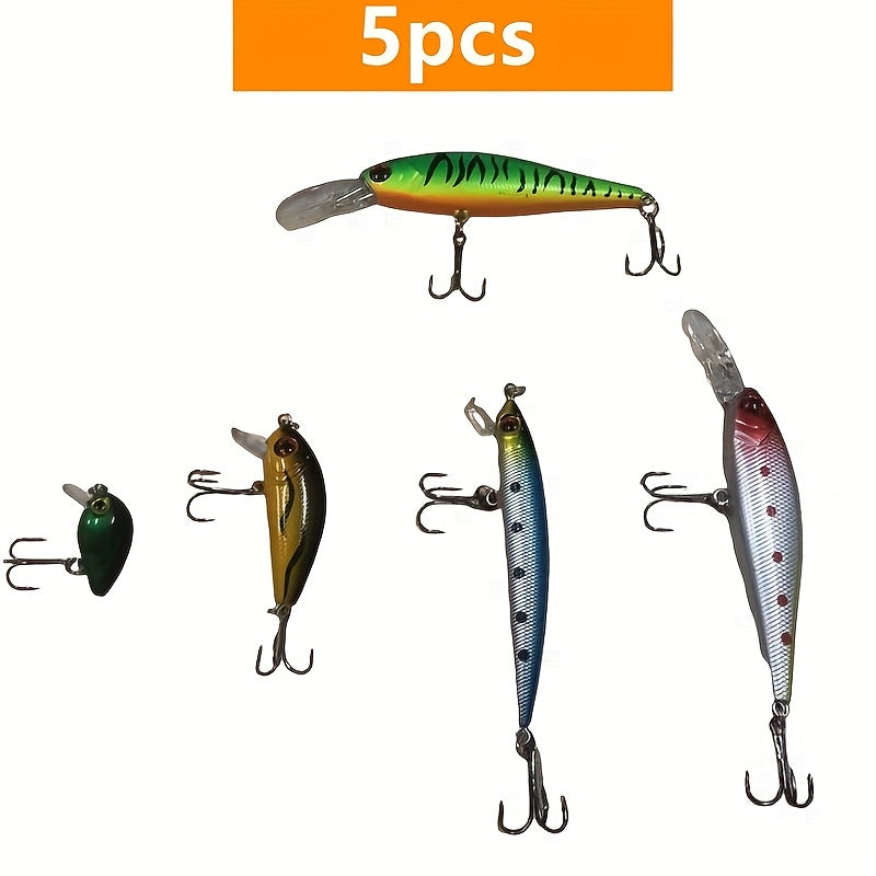 Fishing Lure Set Realistic Swimbaits Spinnerbaits & Minnow Baits for Freshwater & Saltwater – Premium Hard Lures Rotorbaits Mini Fish Baits with Tackle Box – Complete Fishing Bait Kit Angler Gift