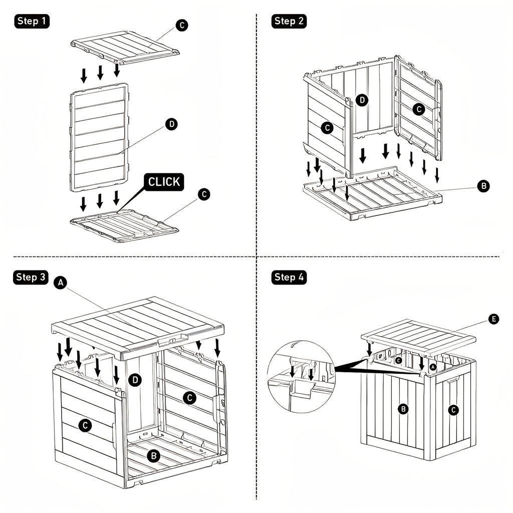 35 Gallon Outdoor Storage Deck Box – UV & Waterproof Lockable Resin Organizer for Patio Furniture, Garden Tools & Toys | Wood Grain & Rattan Style, Indoor Outdoor Use