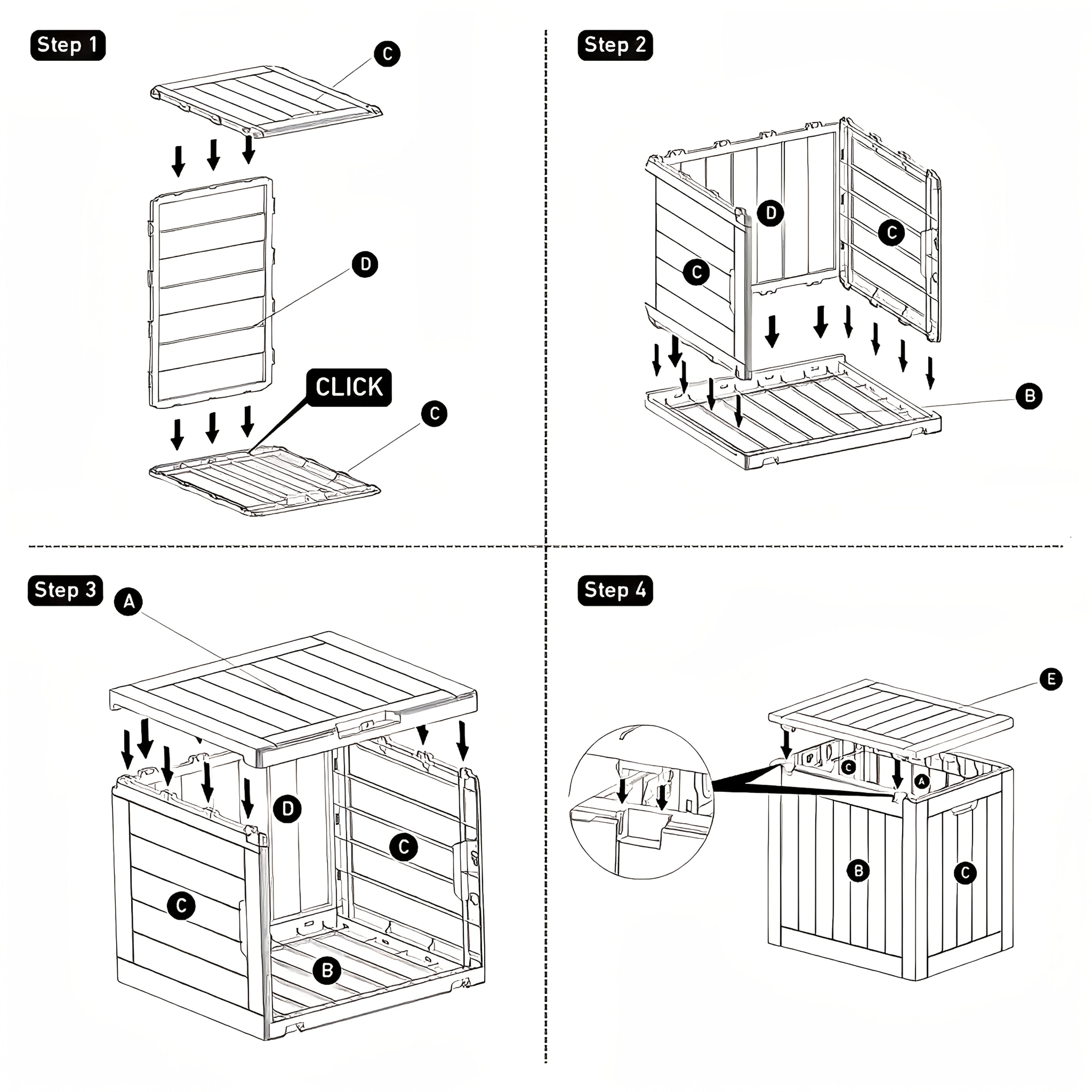 35 Gallon Outdoor Storage Deck Box – UV & Waterproof Lockable Resin Organizer for Patio Furniture, Garden Tools & Toys | Wood Grain & Rattan Style, Indoor Outdoor Use