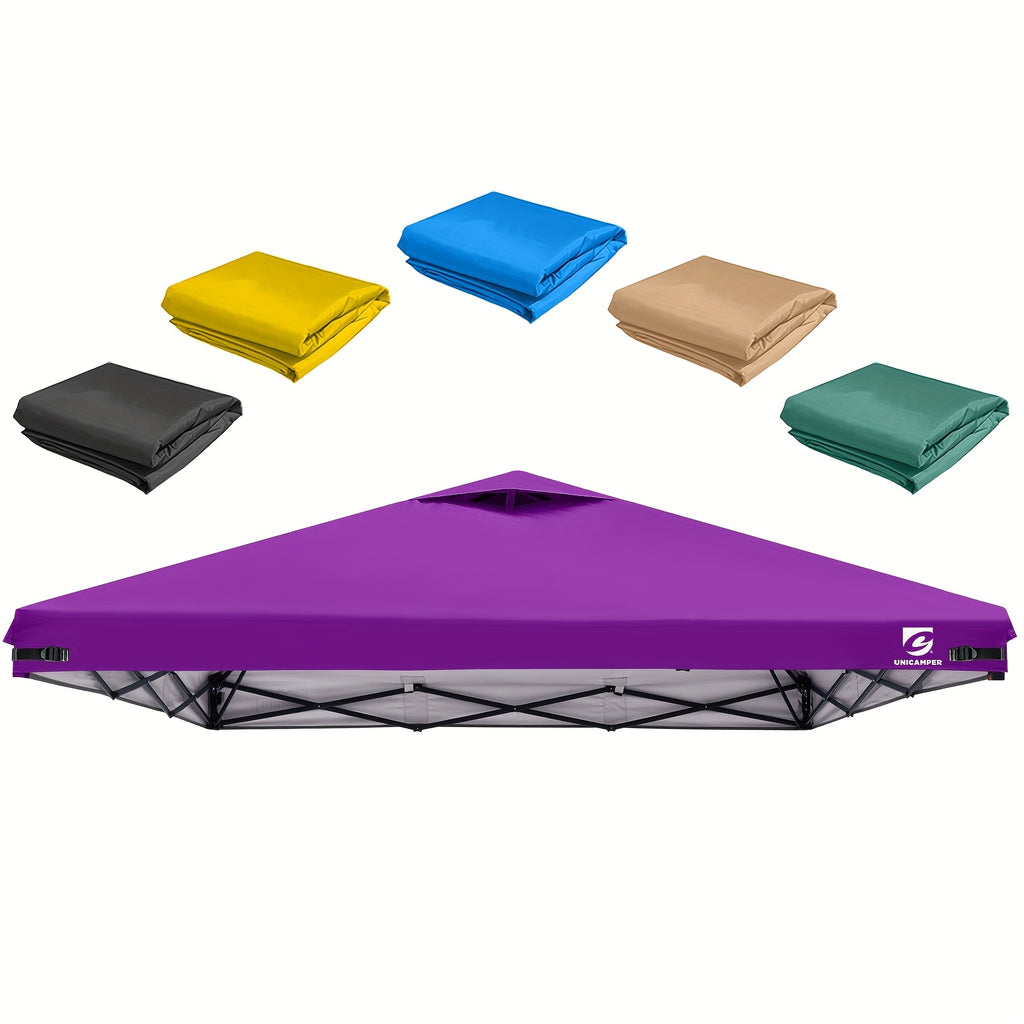 10x10 FT Canopy Replacement Top Cover Waterproof with Ventilation Ports for Straight-Leg Pop-Up Canopy Tent Outdoor Camping Patio Garden Events 11 Colors