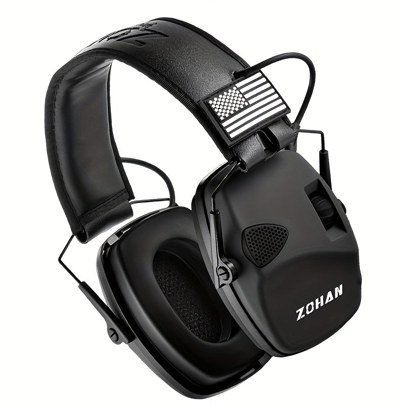 ZOHAN Electronic Shooting Earmuffs NRR 23dB – Noise Cancelling Ear Protection with Sound Amplification for Hunting, Range Shooting, Mowing & Industrial Use, Adjustable Fit, 7 Colors