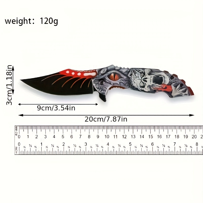 Folding Pocket Knife for Camping Hunting Fishing Hiking – Stainless Steel Blade Glass Breaker Ambidextrous Clip Knife for Men Women Outdoor EDC Survival Knife Gift