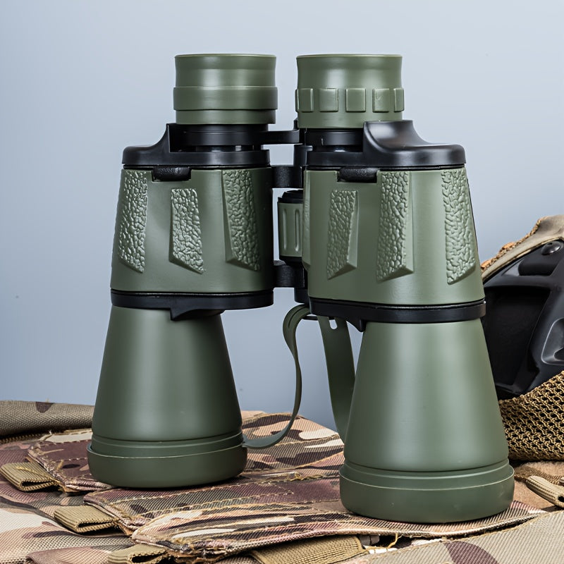 High-Powered Binoculars for Adults with Phone Adapter Bird Watching Travel Hiking Concerts Includes Carry Case and Strap Compact Lightweight Optics Black Green Mud