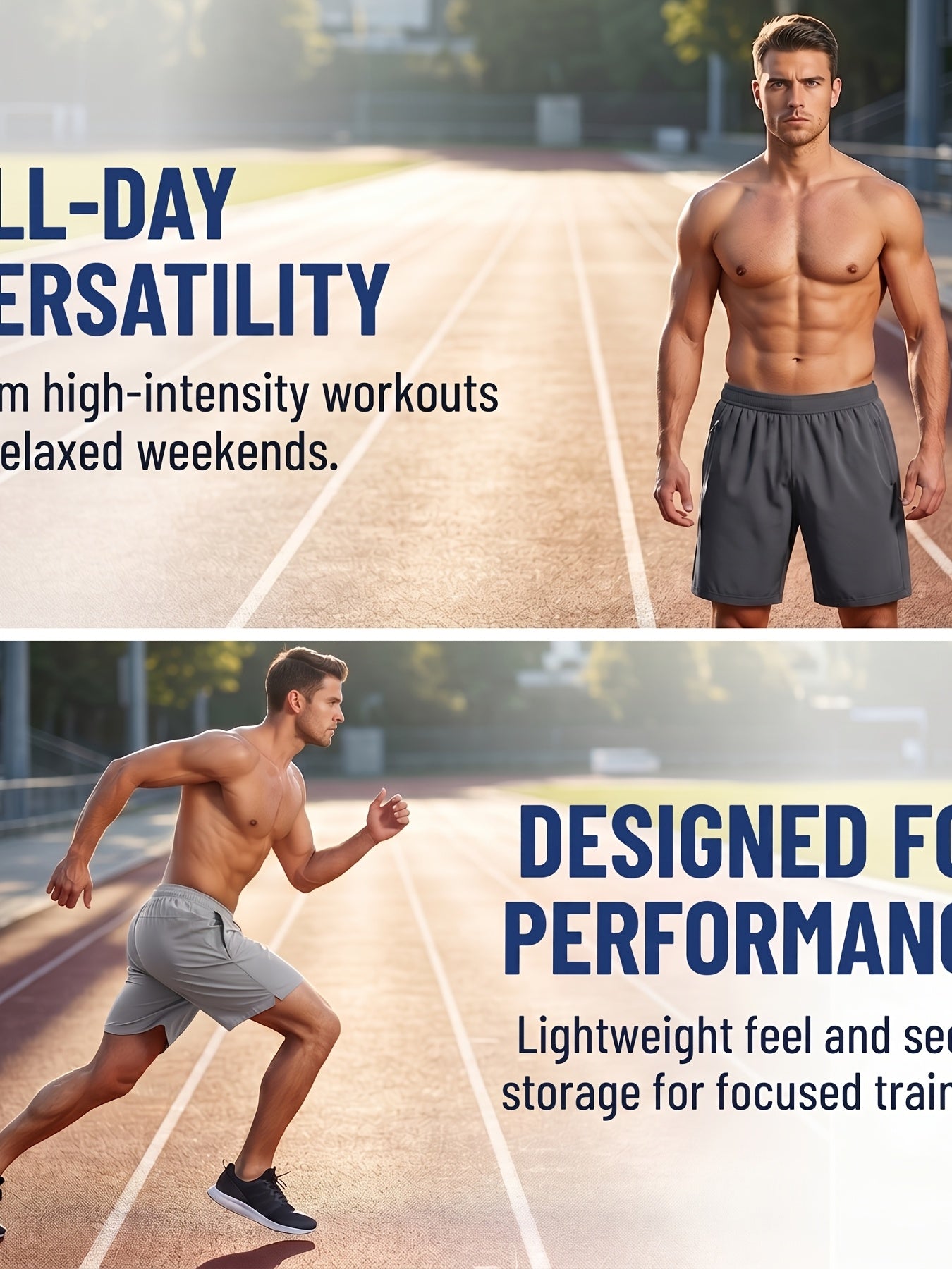 Men's Athletic Shorts 4 Pack Quick Dry Lightweight Running Shorts with Zipper Pockets Drawstring Waist Gym Workout Casual Loose Fit XS-XXXL