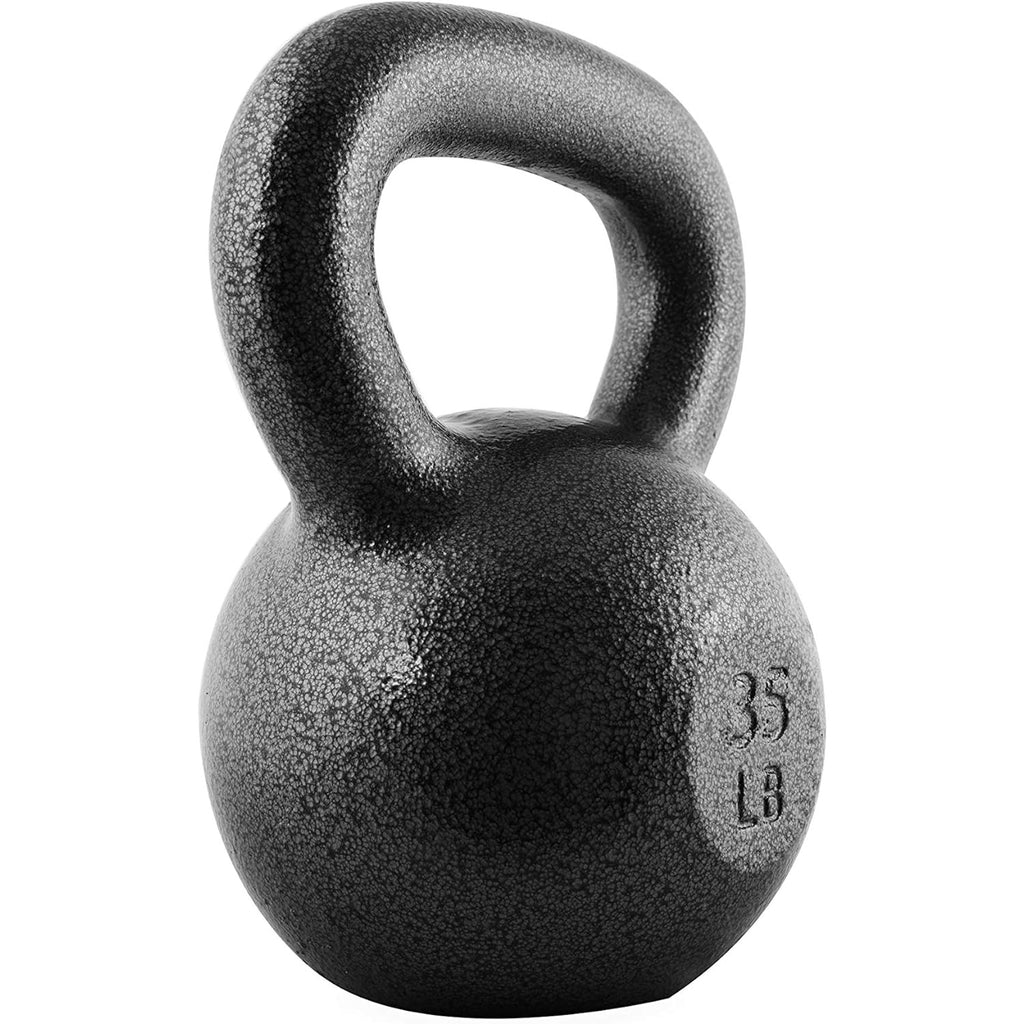 Cast Iron Kettlebell 10 25 35 50 70 LB Hammerstone Painted Flat Bottom Wide Handle – Home Gym Strength Training CrossFit HIIT Full Body Workout Weight