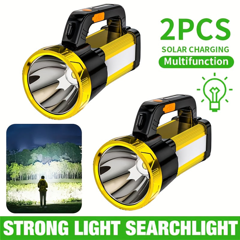 2000 Lumen Rechargeable Flashlight with Zoom – USB Zoomable LED Torch 2400mAh 3 Modes High Power for Camping Fishing Hiking Hunting Emergency Outdoor