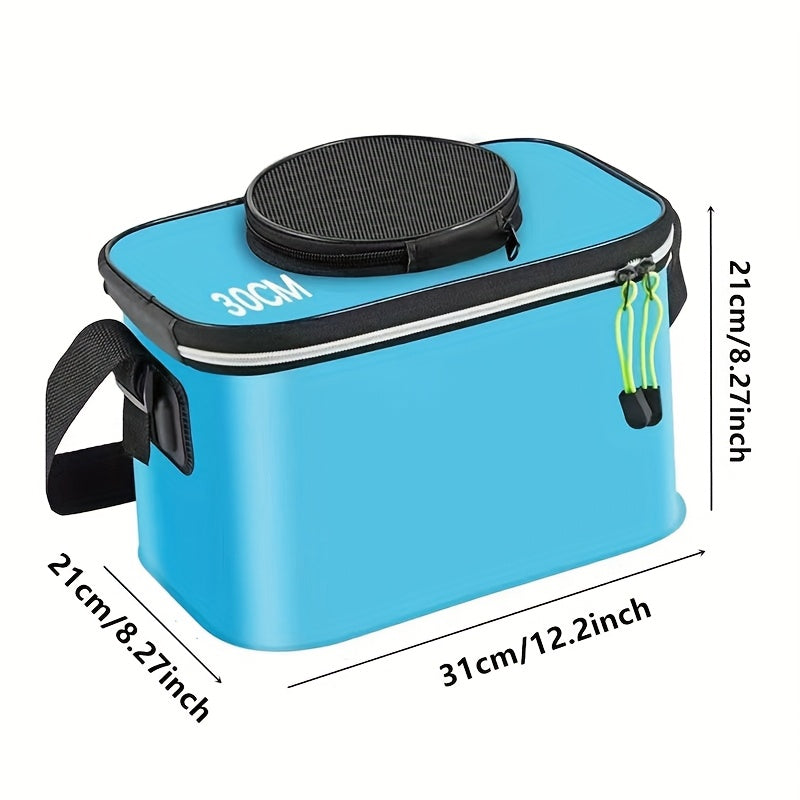 Collapsible Fish Bucket for Fishing – EVA Live Fish Holder, Foldable Bait Bucket & Fish Safety Bag for Outdoor Camping, Multiple Sizes & Colors