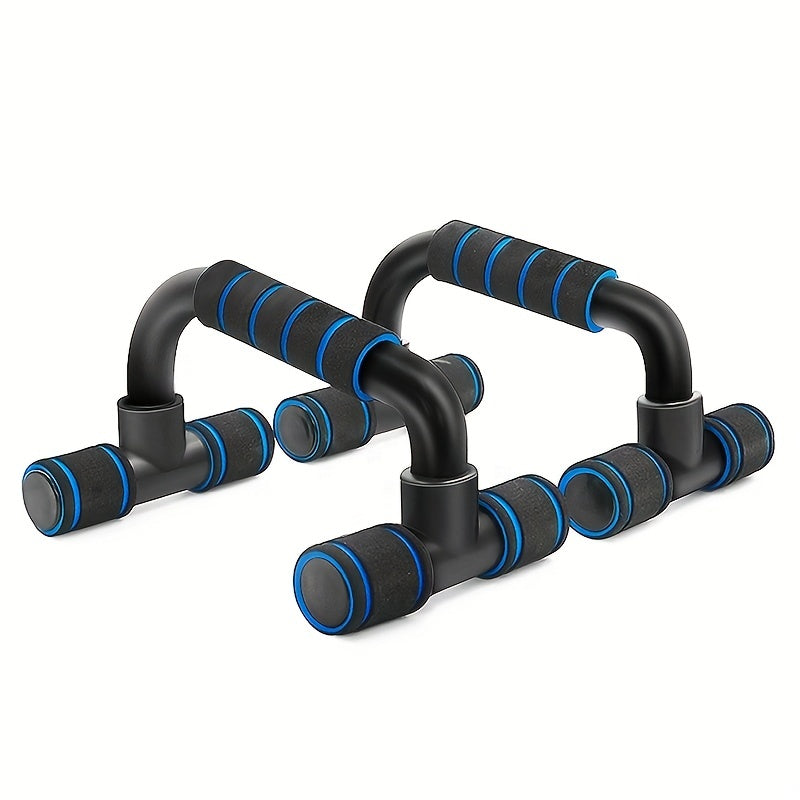 Push Up Bars 1 Pair Ergonomic Non-Slip 300 Lbs Textured Foam Grip Portable Home Gym Strength Training Stands Easy Assembly Fitness Gift
