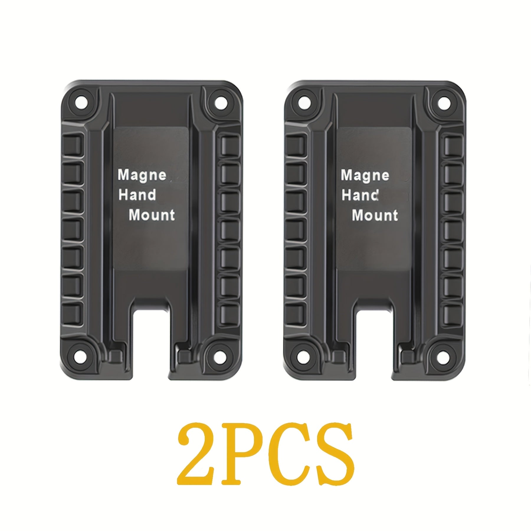 Magnetic Gun Holder Mount for Pistols Rifles & Shotguns – Quick-Release Secure Firearm Storage for Car Truck Wall Desk Bedside & Safe – Heavy Duty Polymer Magnetic Holster 1pc/2pcs