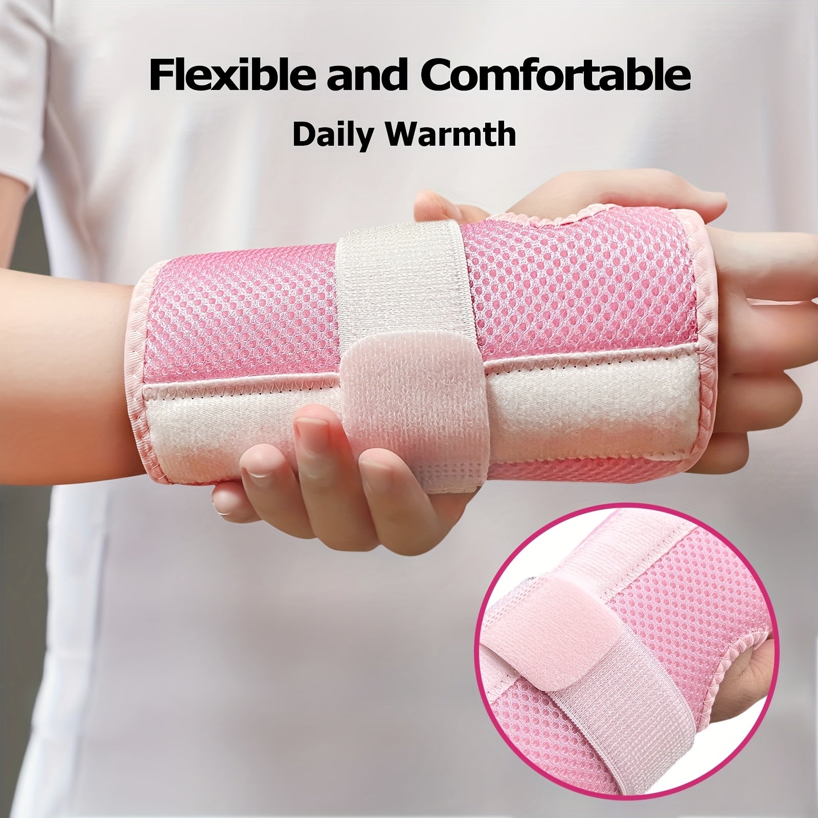 Wrist Brace 1 Pair Dual Plate Triple Fixation Adjustable Breathable Support Wrap – Sports Fitness Carpal Tunnel Pain Relief for Men & Women