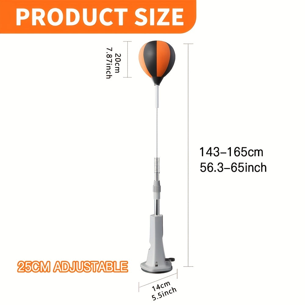 Boxing Reflex Ball Speed Bag Training Set – Reaction Speed Trainer for Adults Teens Seniors – Adjustable Standing Punching Ball with Floor Anchors for Home Gym Fitness Workout