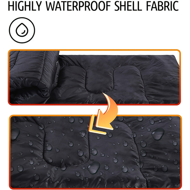 Camping Sleeping Bag with Pillow and Compression Sack Lightweight 3 Season Sleeping Bag Set for Adults Hiking Backpacking Outdoor Travel Emergency 5 Colors