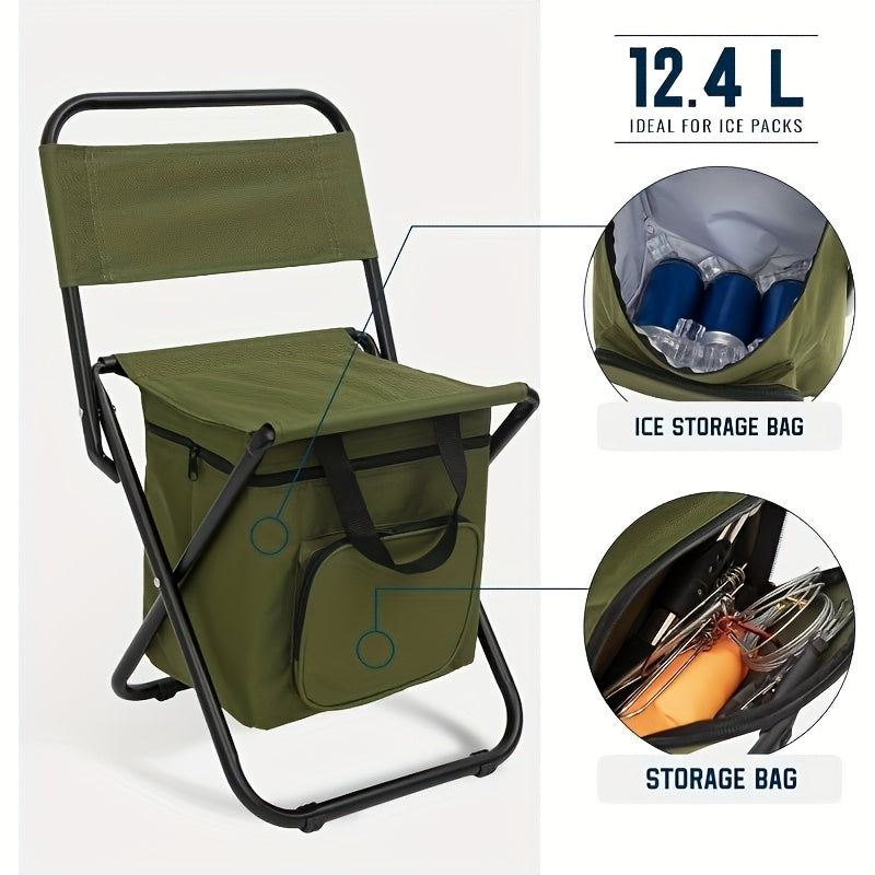 Folding Camping Chair Lightweight Portable with Backrest & Carry Bag – Heavy Duty Outdoor Seat for Camping Hunting Fishing Hiking Beach Picnic – Compact Collapsible Camp Chair for Adults Green Camo Blue