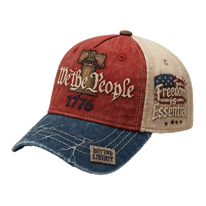 Embroidered Baseball Cap Vintage Water Washed Hat for Men and Women Adjustable Unisex Trendy Dad Hat 2025