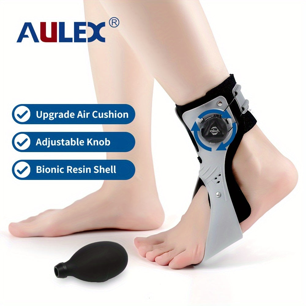 Foot Drop Corrector Brace with Airbag Support Breathable Ankle Brace BOA Strap Lace-Up Closure Triangle Support for Daily Wear Recovery Walking Left or Right Foot S-XXL