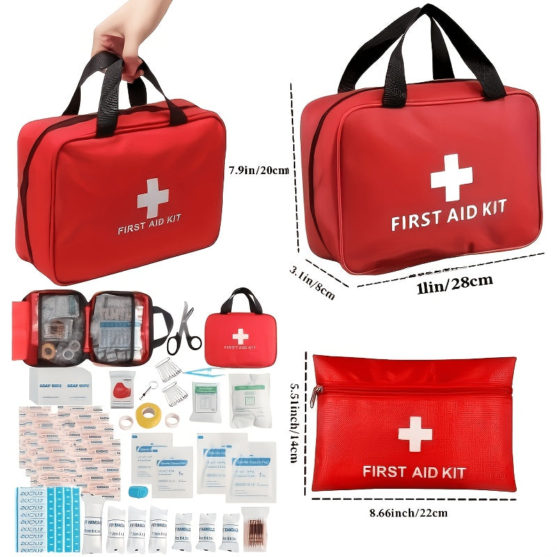 22-Piece Outdoor First Aid Kit – Emergency Medical Pack for Hiking Camping Hunting Travel Backpacking, Essential Survival Gear