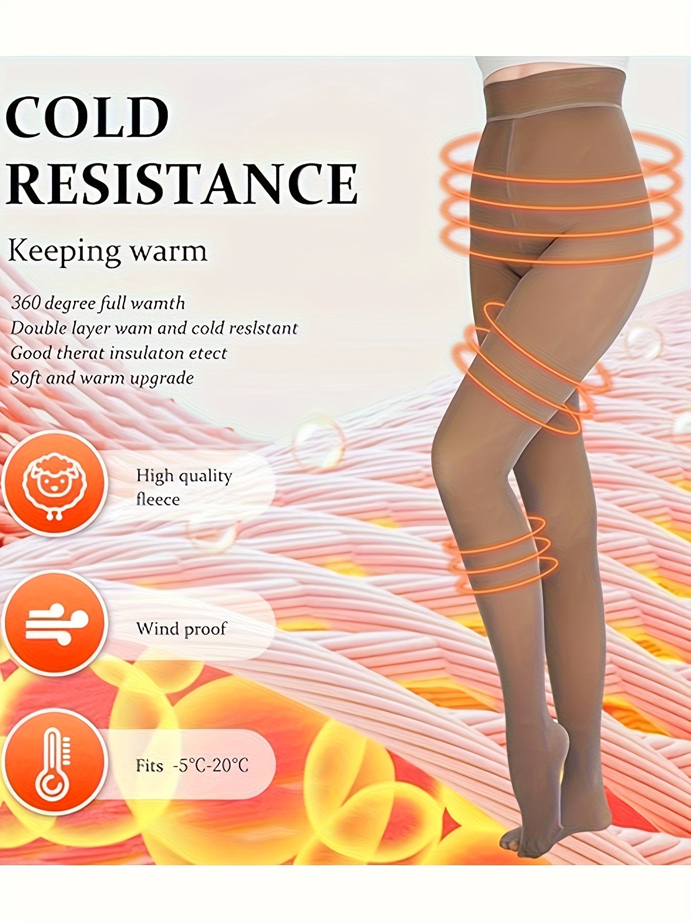 Fleece Lined Tights Women 2 Pack – Winter Warm Pantyhose, High Waist, Soft Stretch Leggings for Sports & Everyday Wear | Black, Tawny, Coffee, Rust | S–XXL