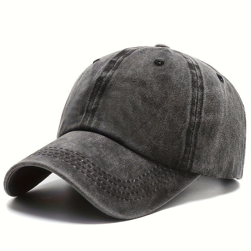 Dad Hat 3-Pack Retro Washed Baseball Cap – Adjustable Buckle Unisex Casual Sports Hat for Men & Women, Neutral Colors, One Size Fits Most