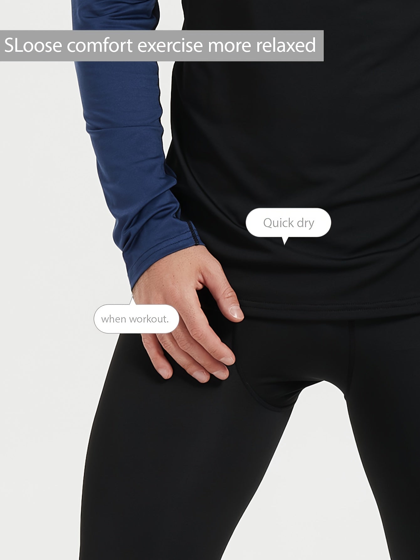 Men's Long Sleeve Athletic Shirt 5 Pack – Color-Blocked Breathable Quick-Dry High Elasticity Compression Top for Running Basketball Gym Casual Wear, S-XXXL