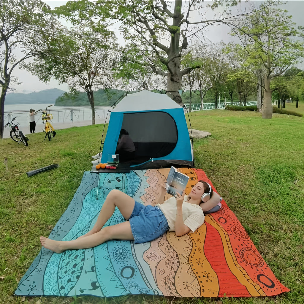 Sand-Free Beach Blanket Oversized – Quick-Dry Lightweight Sandproof Mat for Beach, Camping, Picnic & Travel | Fits 2–10 Adults | Multiple Styles & Sizes