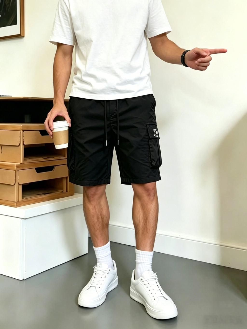 4-Pack Men's Cargo Shorts Multi-Pocket Utility Outdoor Shorts – Relaxed Fit Casual Bottoms for Camping, Walking & Streetwear, S-XXXL