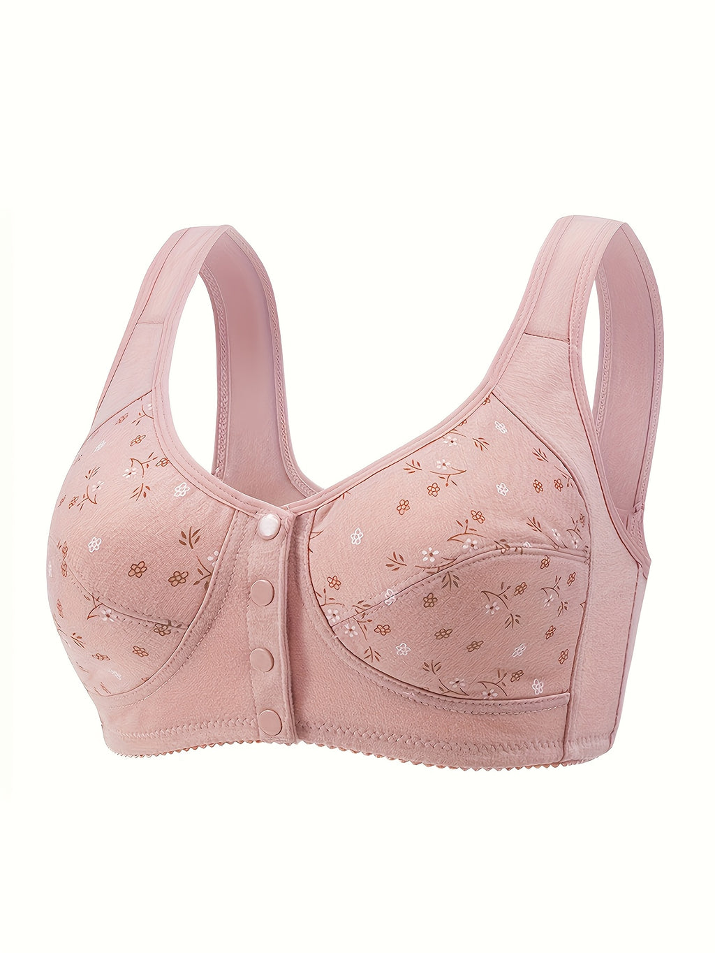 7-Pack Seamless Wireless Bra Set for Women – Front Button Soft No Underwire Breathable Bras for Daily Yoga Travel Mixed Color Green Mixed S-XXL