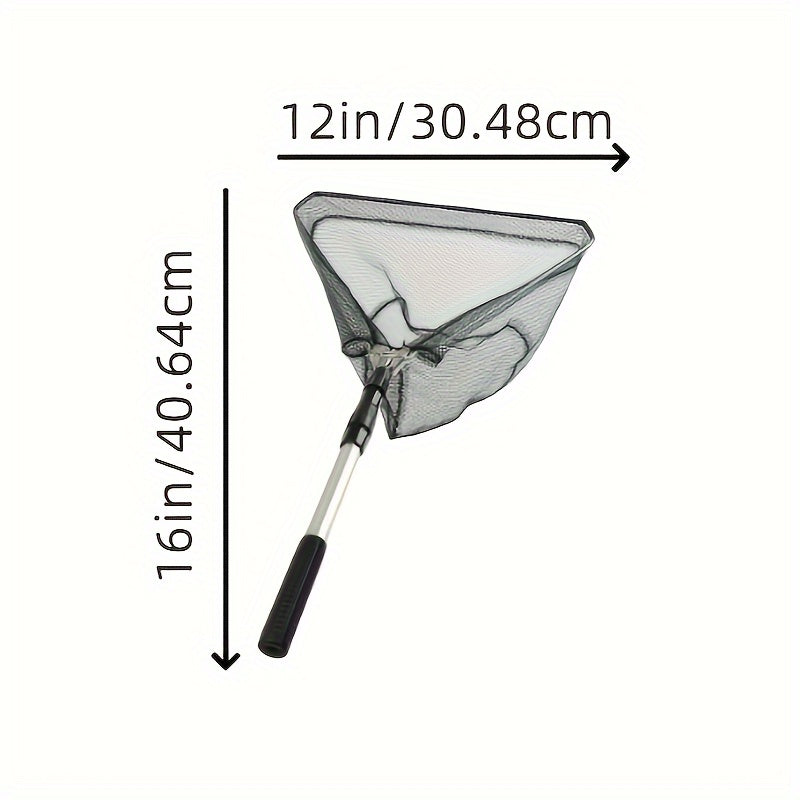 Fishing Landing Net with Telescoping Aluminum Handle Extends to 50 Inches Freshwater Fish Net for Men Women Bass Trout Kayak Dock Bank Fishing