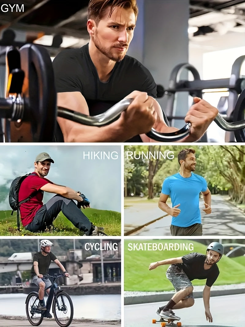 6-Piece Men's Sportswear Set All Season Casual Athletic Outfit Zipper Drawstring Pockets Multi-Color Holiday Gift for Men