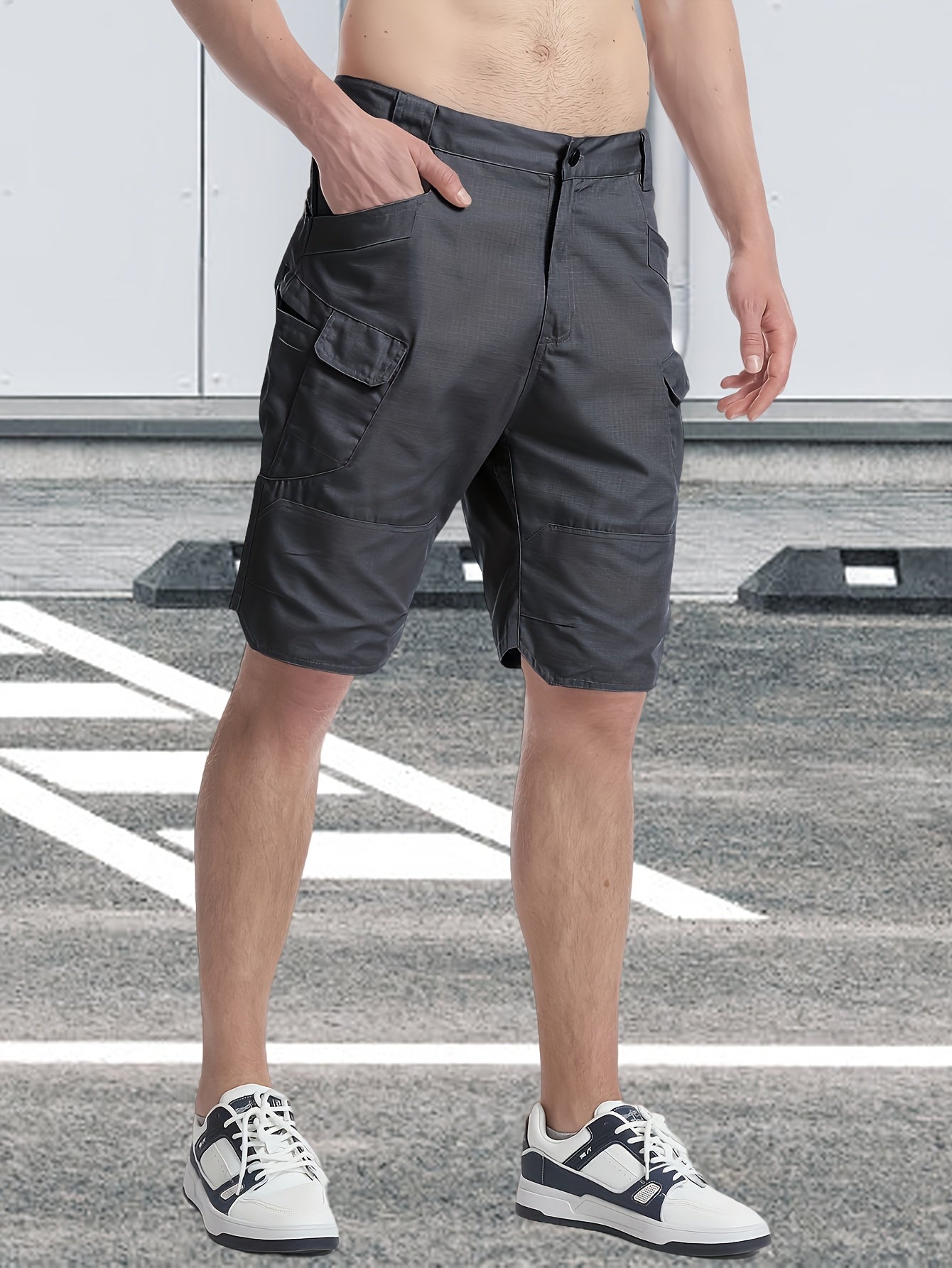 Men's Cargo Shorts Breathable Quick Dry Tactical Work Shorts Multi-Pocket S-XXXL – Outdoor Hiking Fishing Camping Military Style Shorts for Men Black Khaki Grey Green