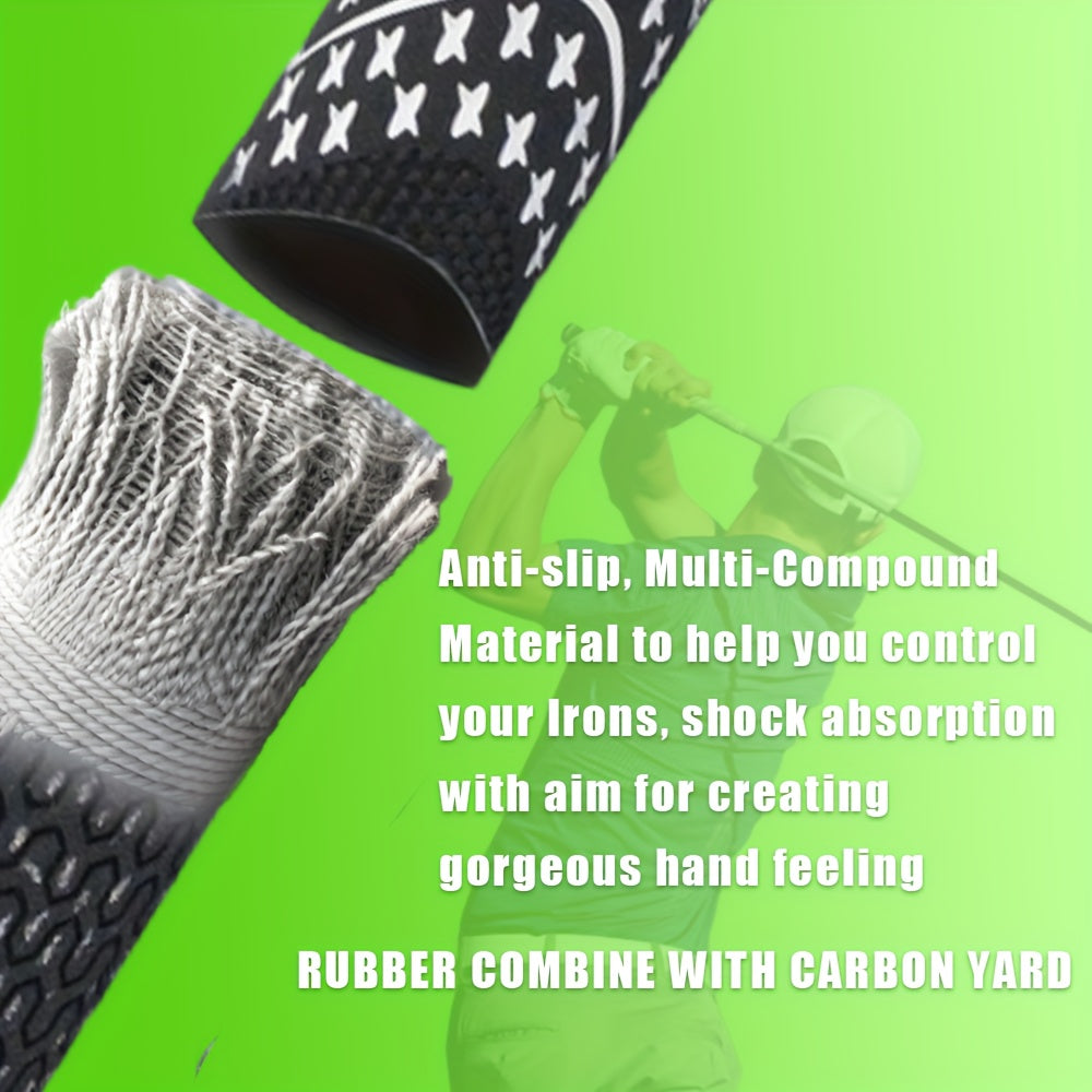 13pcs Golf Grips Set Midsize All Weather Compound Hybrid Rubber Golf Club Grips Ecological Yarn Thread Technology Multiple Colors