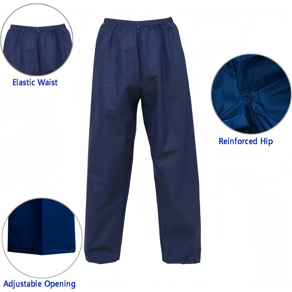 Waterproof Rain Suit for Men Women – Ultra Lite Rain Jacket & Pants Set Windproof Packable Rain Gear for Hiking Camping Cycling Fishing Outdoor Sports S-XXXL Navy Blue