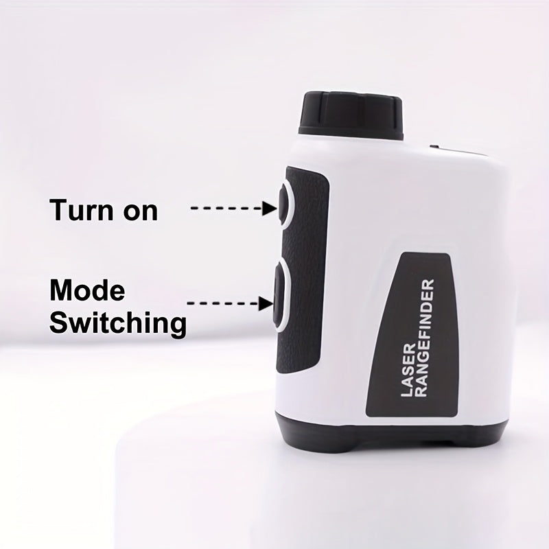 Laser Rangefinder 1200 Yards – 6X Magnification, Slope Switch, Pulse Vibration Target Lock & Trajectory Compensation for Golf & Hunting, Type-C Rechargeable