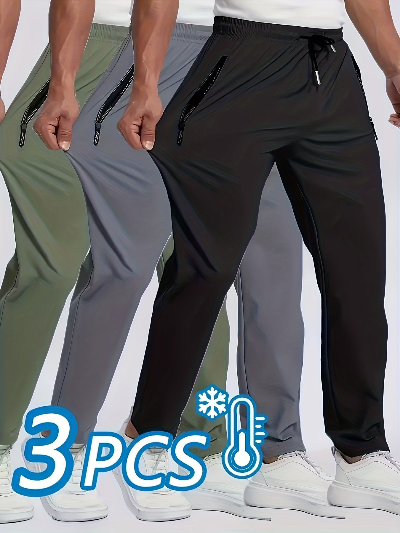 Men's Athletic Shorts 3-Pack Quick Dry Lightweight Stretchy Running Shorts for Men - Breathable Workout Gym Shorts for Rock Climbing Outdoor Sports - Black Dark Blue Light Gray S M L XL XXL XXXL