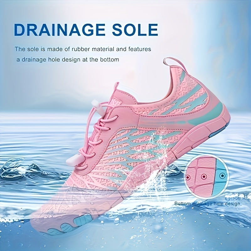 Barefoot Water Shoes Women Wide Toe Box Minimalist Sneakers Quick-Dry Non-Slip Lightweight Beach Pool Swim Yoga Fitness Aqua Shoes