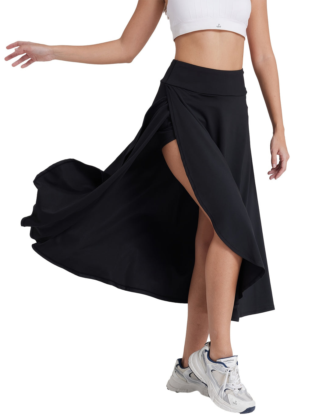 Women's High Waist Skort with Inner Shorts & Pockets – 2-in-1 Lightweight Stretchy Activewear Skirt for Sports, Gym, Workout & Casual Wear, Machine Washable, XS-XXL