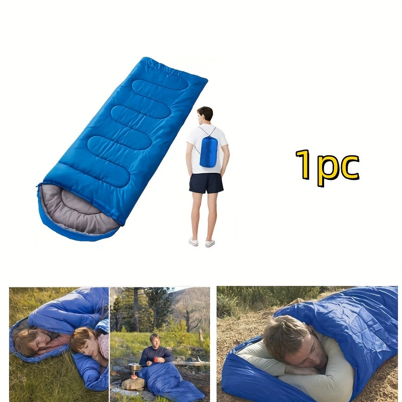 4 Season Sleeping Bag Lightweight Cold Weather – Envelope Design, Drawstring Closure & Adjustable Head Strap | 0–19°F Rated for Camping, Backpacking, Hiking & Mountaineering | 1 or 2 Pack