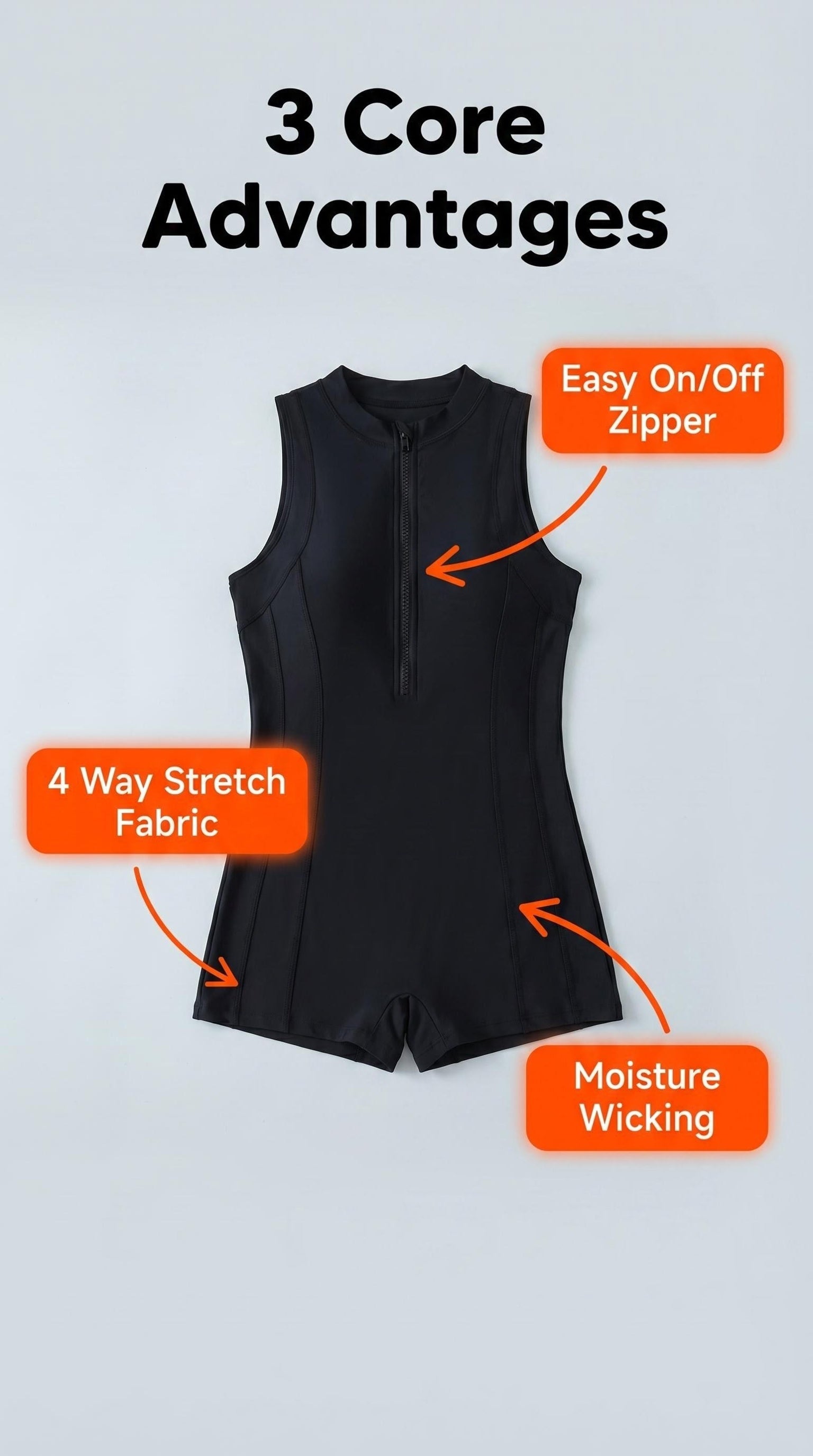 Women's One-Piece Zipper Swimsuit - Digital Print Sporty Swimwear for Swimming Fitness Hot Spring Beach Vacation S-XXL