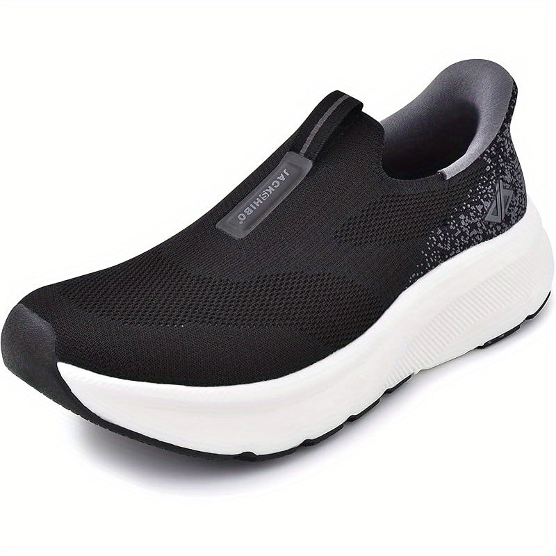 Mens Slip-In Hands Free Sneakers – Wide Toe Box, Arch Support, Orthopedic Walking Shoes with Zero Drop Sole & Metatarsal Pads, US 8-13