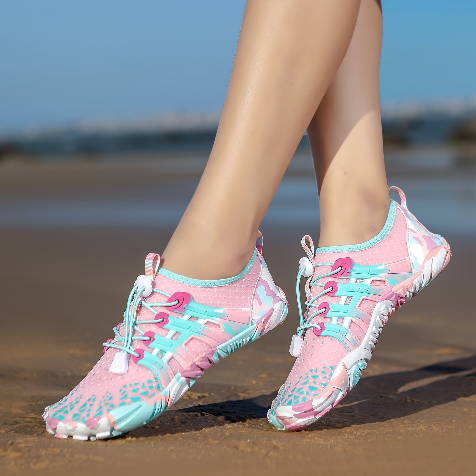 Barefoot Water Shoes for Women Men - Non-Slip Quick-Dry Aqua Shoes for Beach Swimming Fishing Hiking - Ultra-Flexible Breathable Amphibious Footwear - Lightweight Outdoor Water Shoes
