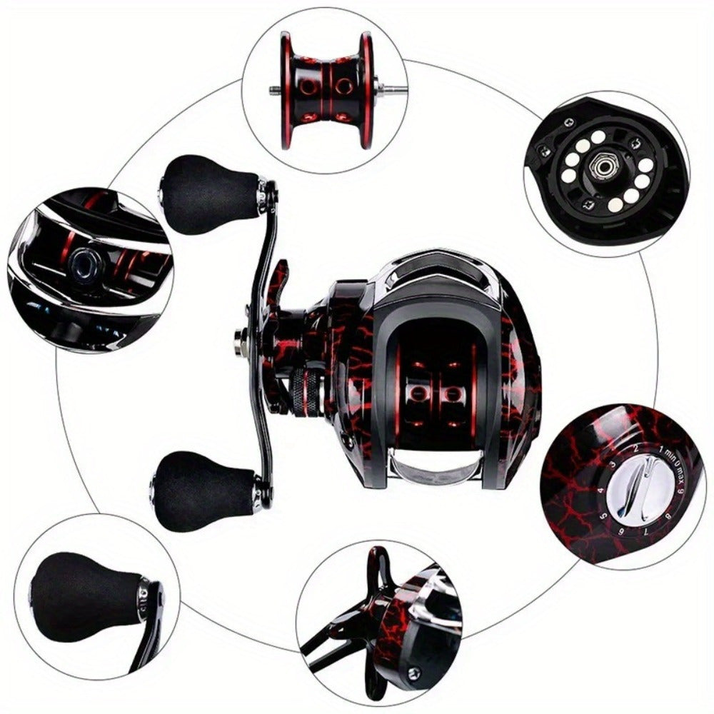 Metal Fishing Reel High-Speed Gear Ambidextrous Spinning Reel for Carp Bass Saltwater Freshwater Left Right Hand Standard Enhanced Models
