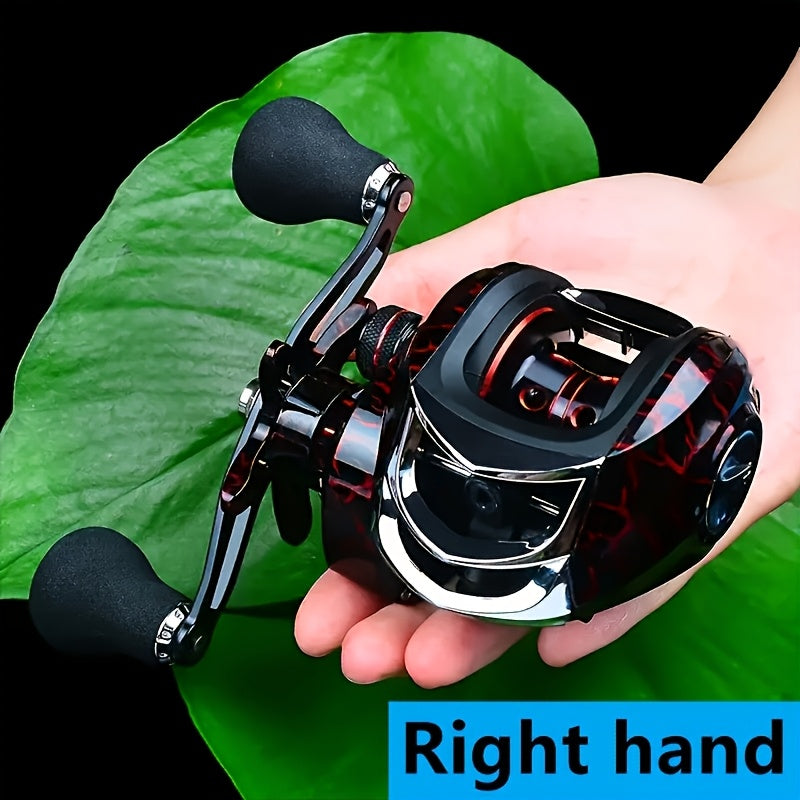 18+1BB Baitcasting Fishing Reel High Speed Dual Braking System 20LB Max Drag - Stainless Steel Ergonomic Grip for Carp Bass Saltwater Freshwater - Left Hand Right Hand