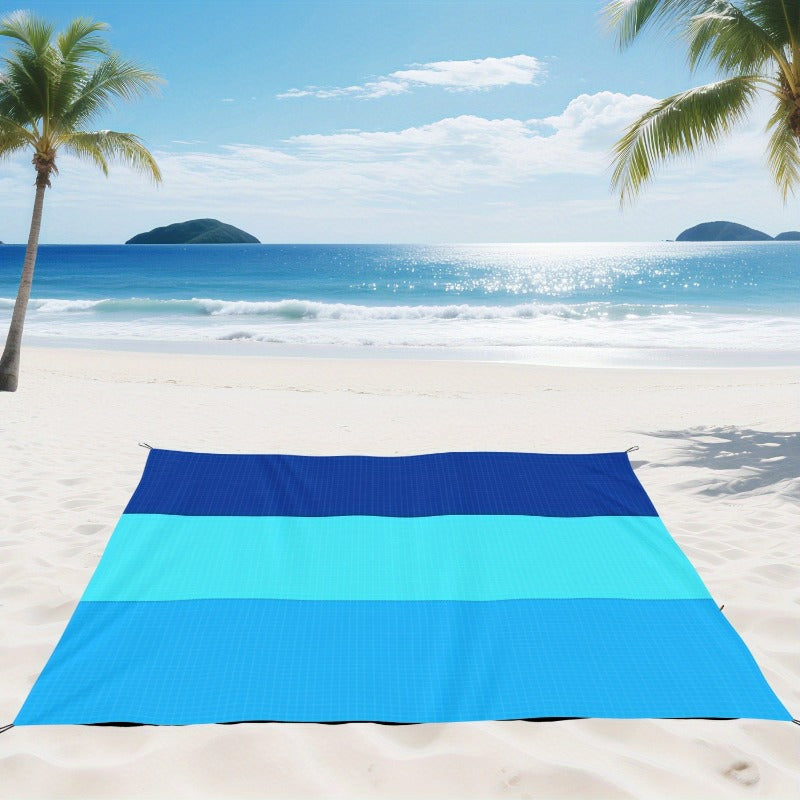 Sand Free Beach Blanket Extra Large 82x78 Inch for 4-7 People Anti-Sand Waterproof Picnic Mat – Lightweight Outdoor Mat for Beach Camping Hiking