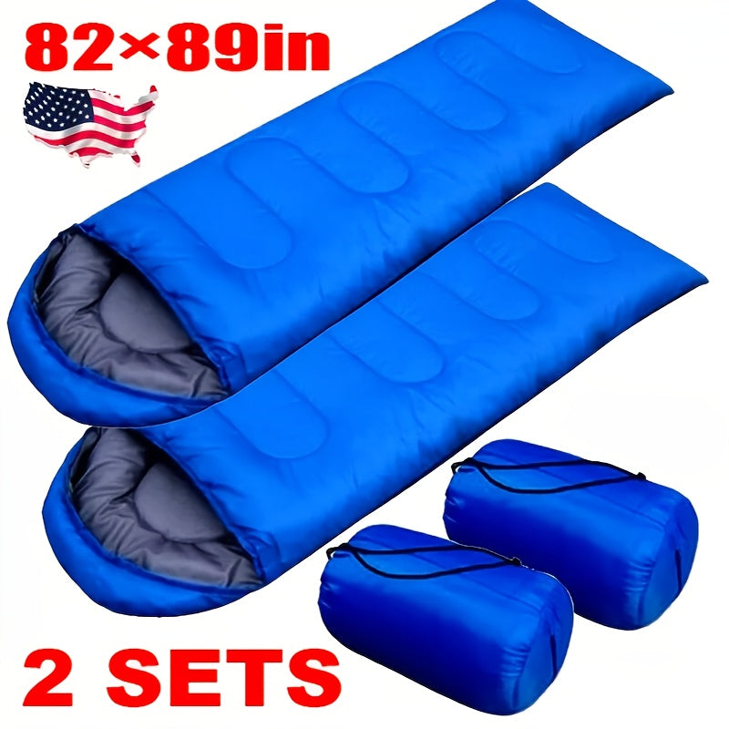 4 Season Sleeping Bag Lightweight Cold Weather – Envelope Design, Drawstring Closure & Adjustable Head Strap | 0–19°F Rated for Camping, Backpacking, Hiking & Mountaineering | 1 or 2 Pack