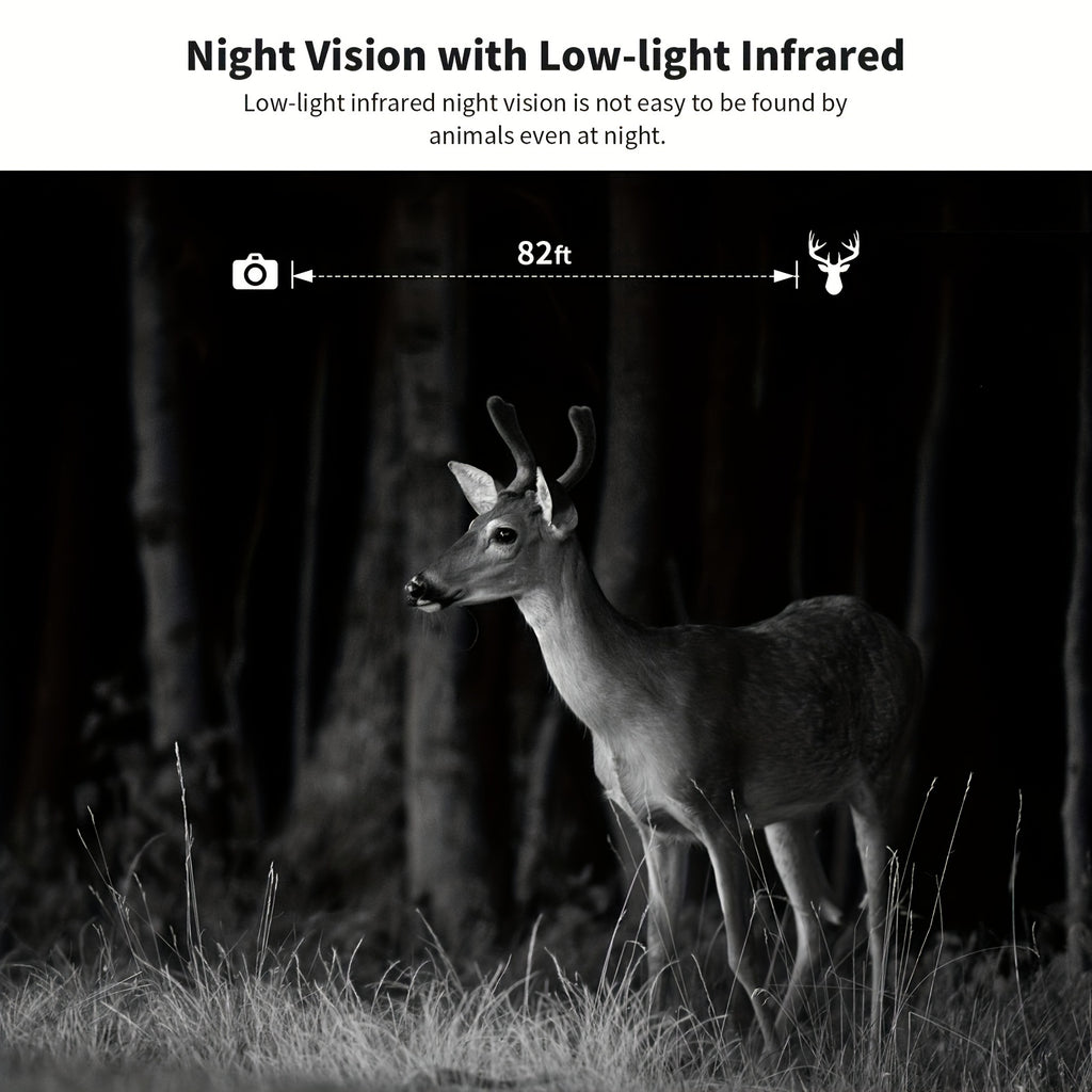 4G LTE Solar Cellular Trail Camera 4K HD Night Vision Remote Viewing – Built-In SIM Card IP65 Waterproof Hunting Camera No WiFi Needed 1pc/4pcs