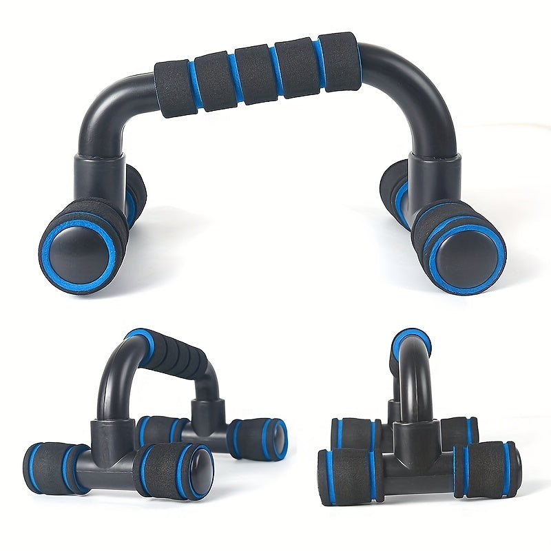 Push Up Bars 1 Pair Ergonomic Non-Slip 300 Lbs Textured Foam Grip Portable Home Gym Strength Training Stands Easy Assembly Fitness Gift