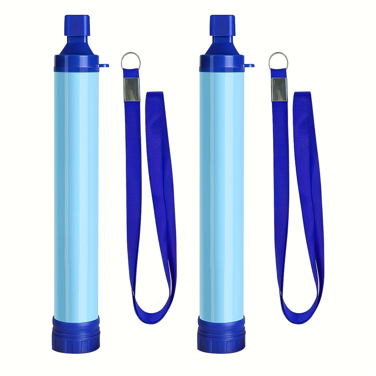 Portable Water Filter Straw for Hiking Camping Survival Emergency Filtration Drink from Stream Lake River Spring Tap Rainwater Outdoor Backpacking Gear 2 or 4 Pack