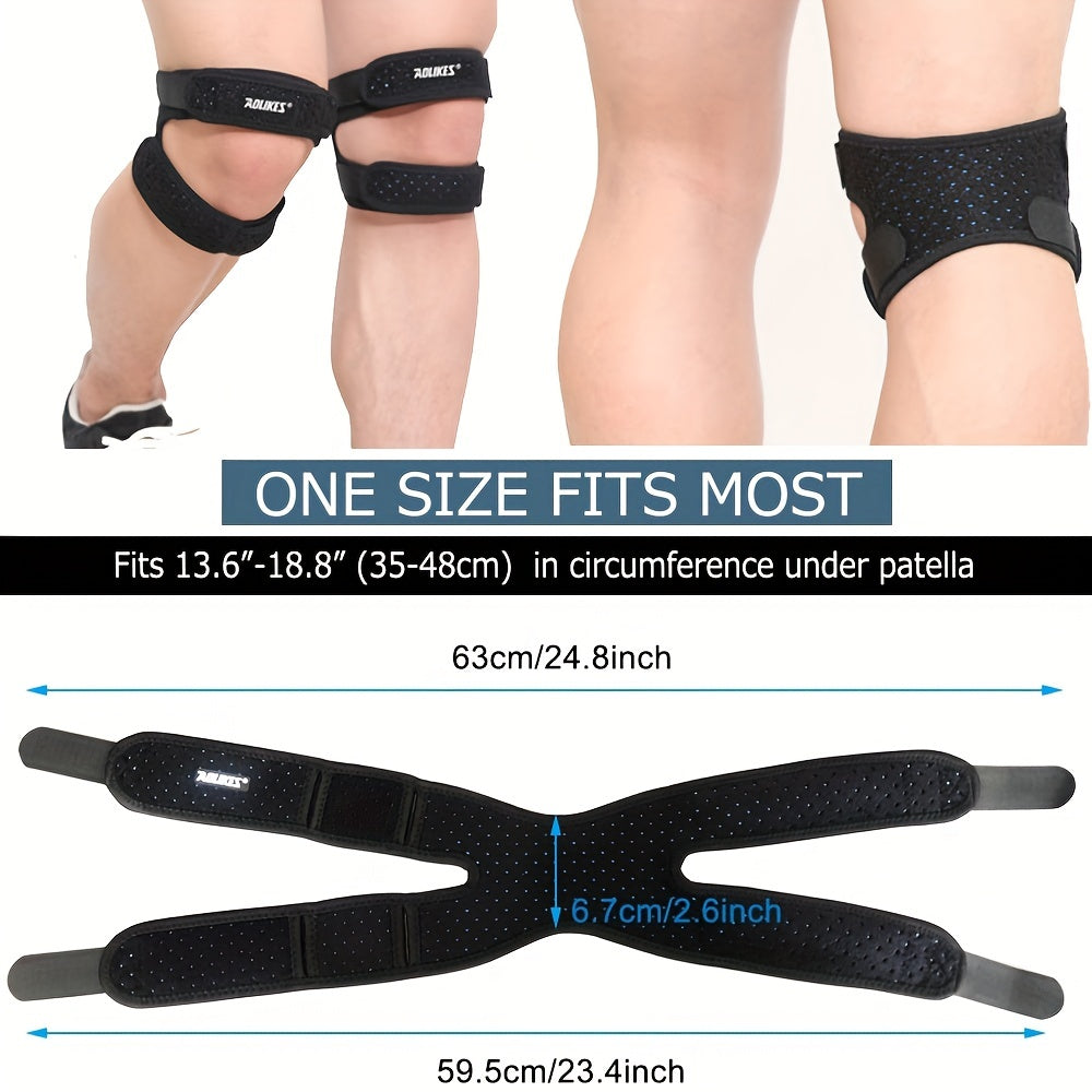 Adjustable Breathable Knee Support Brace – Soft Knit Compression Sleeve for Knee Pain Relief Sports Running Arthritis Gym Hiking Everyday Wear Men Women