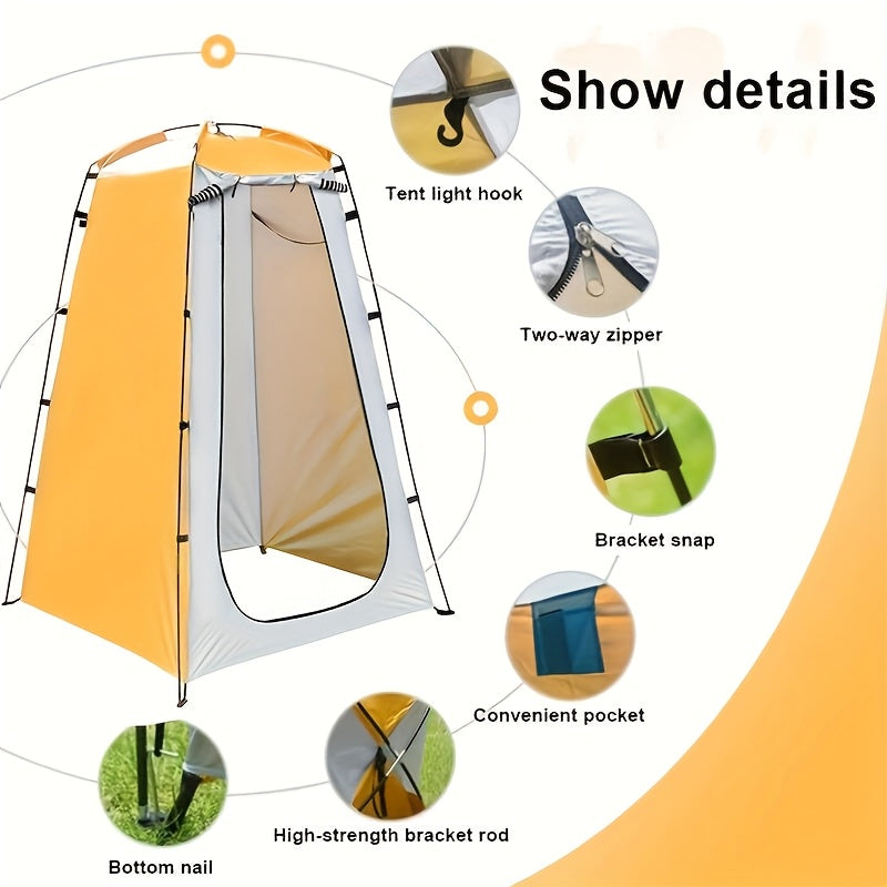 Portable Privacy Shower Tent for Camping – Outdoor Changing Room, Toilet Shelter & Shower Enclosure for Hiking, Beach, Backpacking & Campsite Use