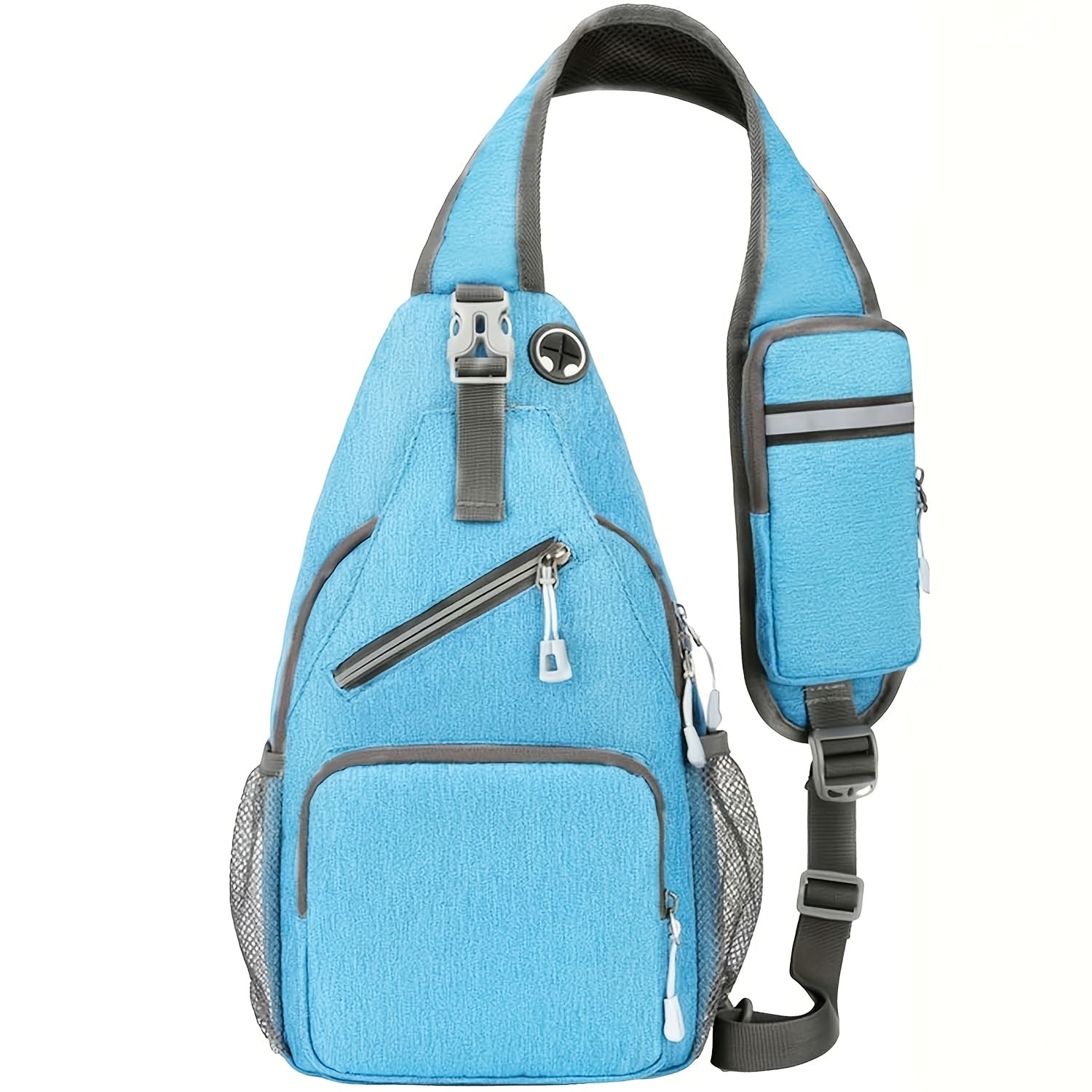 Crossbody Sling Bag for Men Women Large Capacity – Single Shoulder Travel Bag Multi-Purpose Outdoor Hiking Commuter Everyday Carry EDC Bag Secure Zipper Closure Unisex 14 Colors