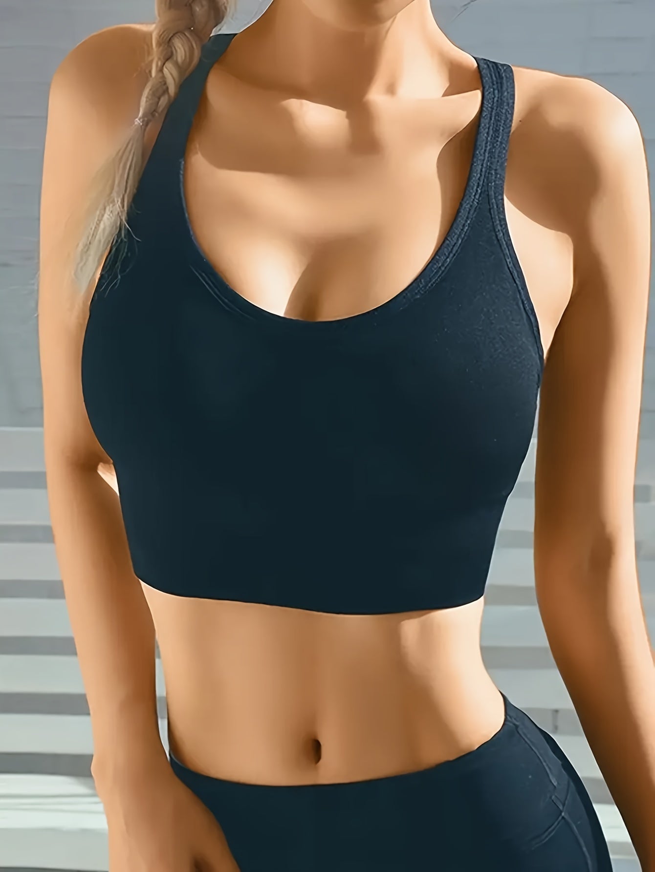 Women's Posture Corrector Racerback Sports Bra – Wireless Push Up Back Support Bra, Breathable Seamless Activewear for Yoga, Gym & Daily Wear M-XXL
